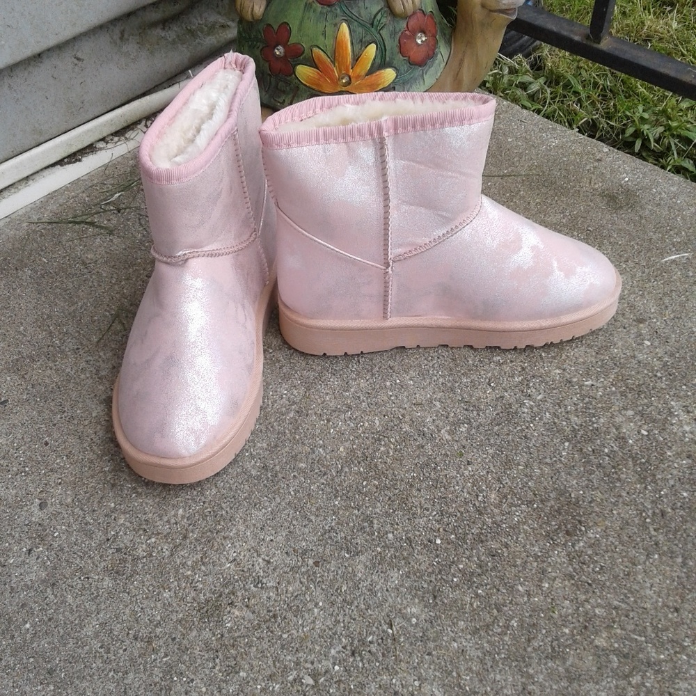 Pink boots